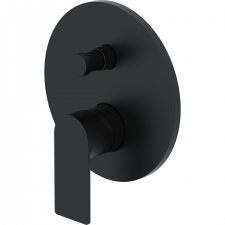 Vitruvius Tiber Single lever concealed bath/shower mixer with concealed box Matt Black